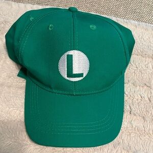 Green Kids Cap with L Logo